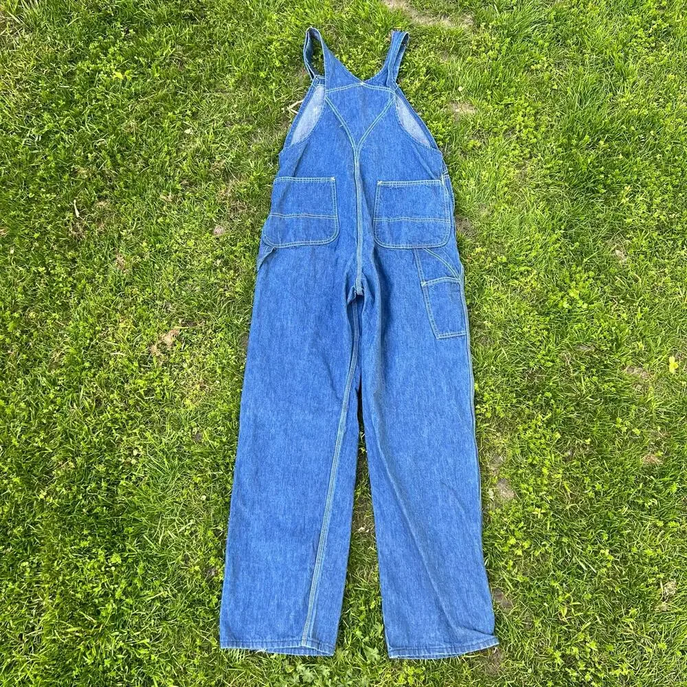 Vintage 70s? Carhartt Made in USA 38x34 denim jean overalls